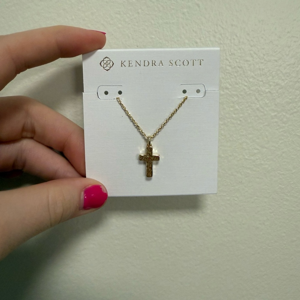 Kendra Scott Gold Cross Necklace